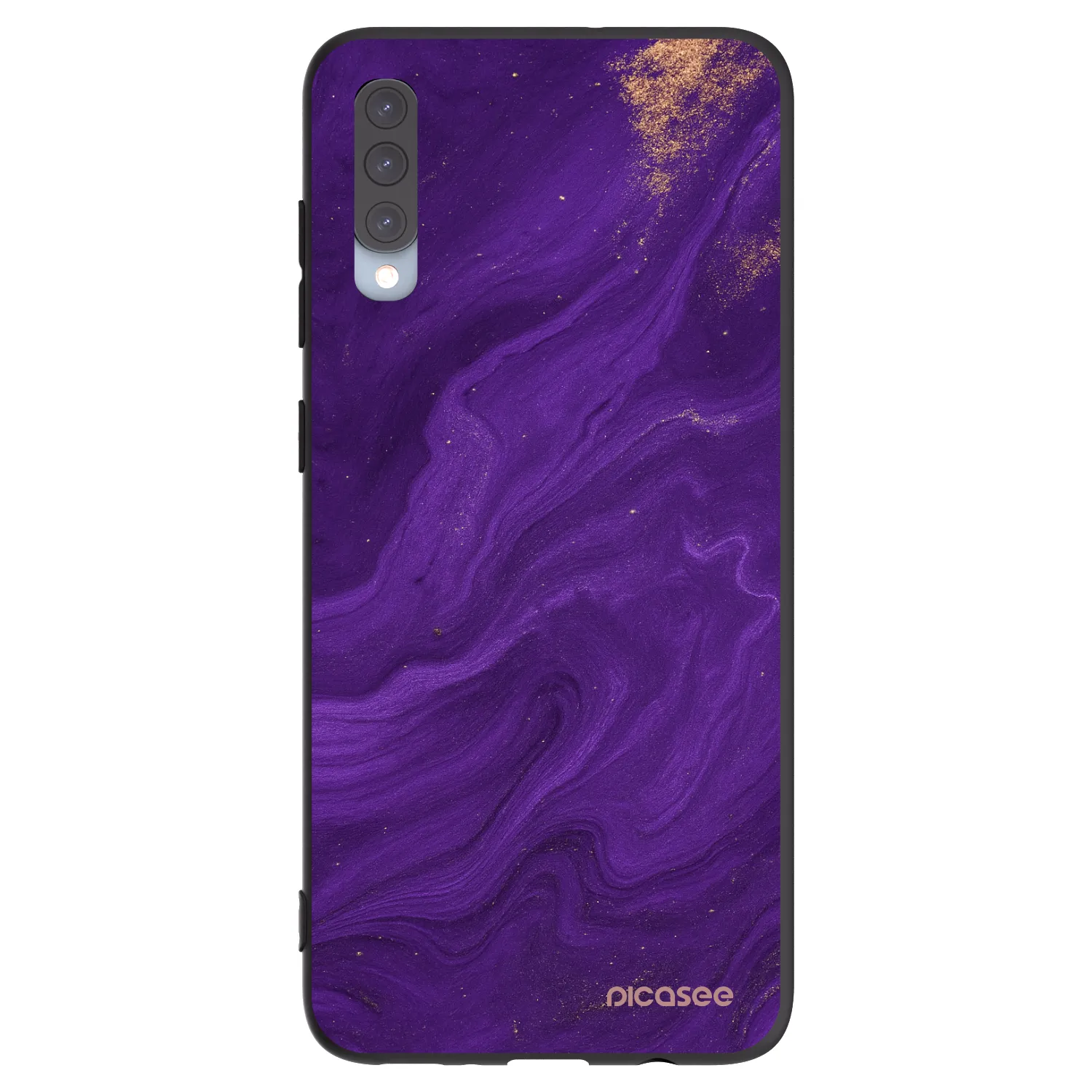 Picasee silikónový čierny obal pre Samsung Galaxy A70 A705F - Purple