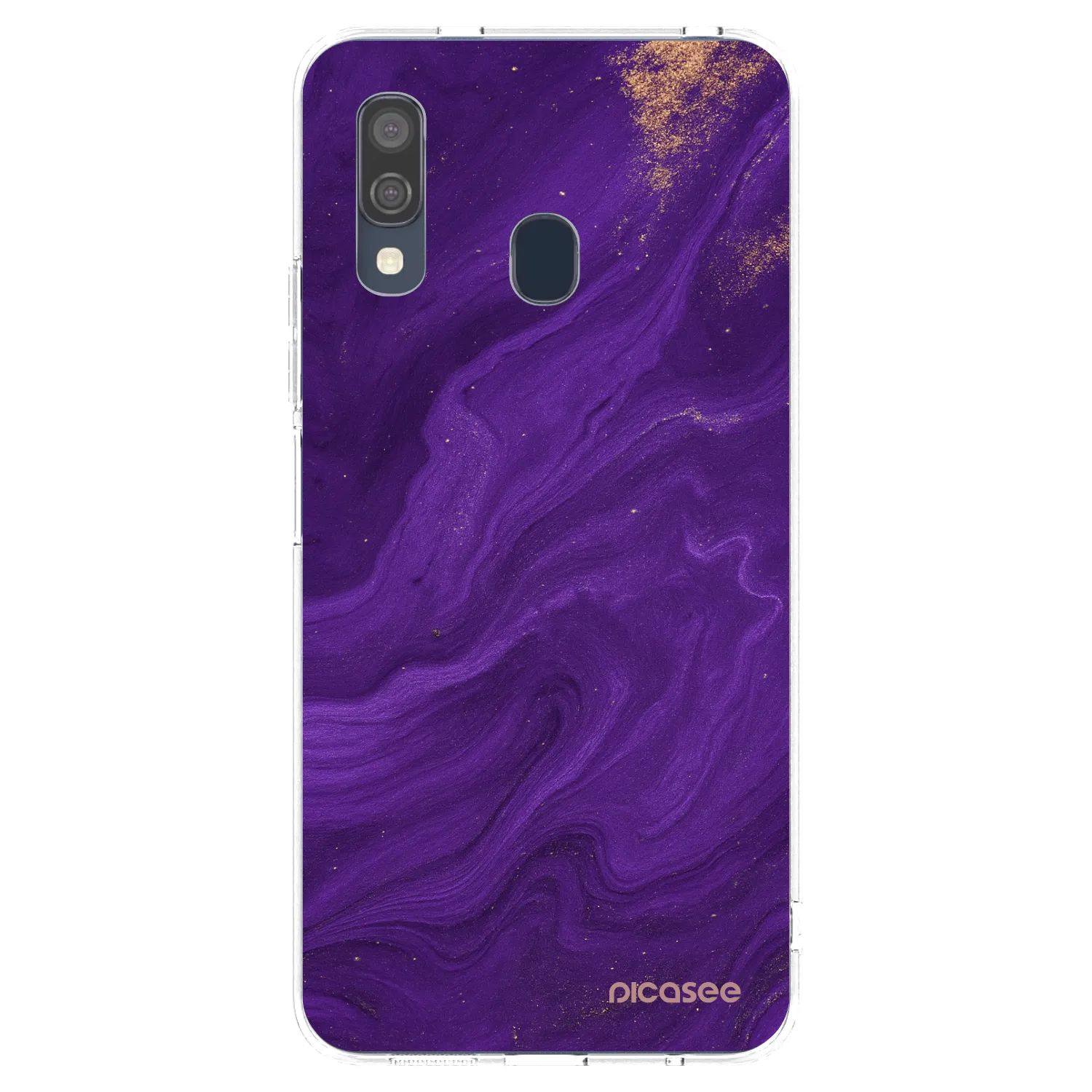 Picasee silikónový prehľadný obal pre Samsung Galaxy A40 A405F - Purple