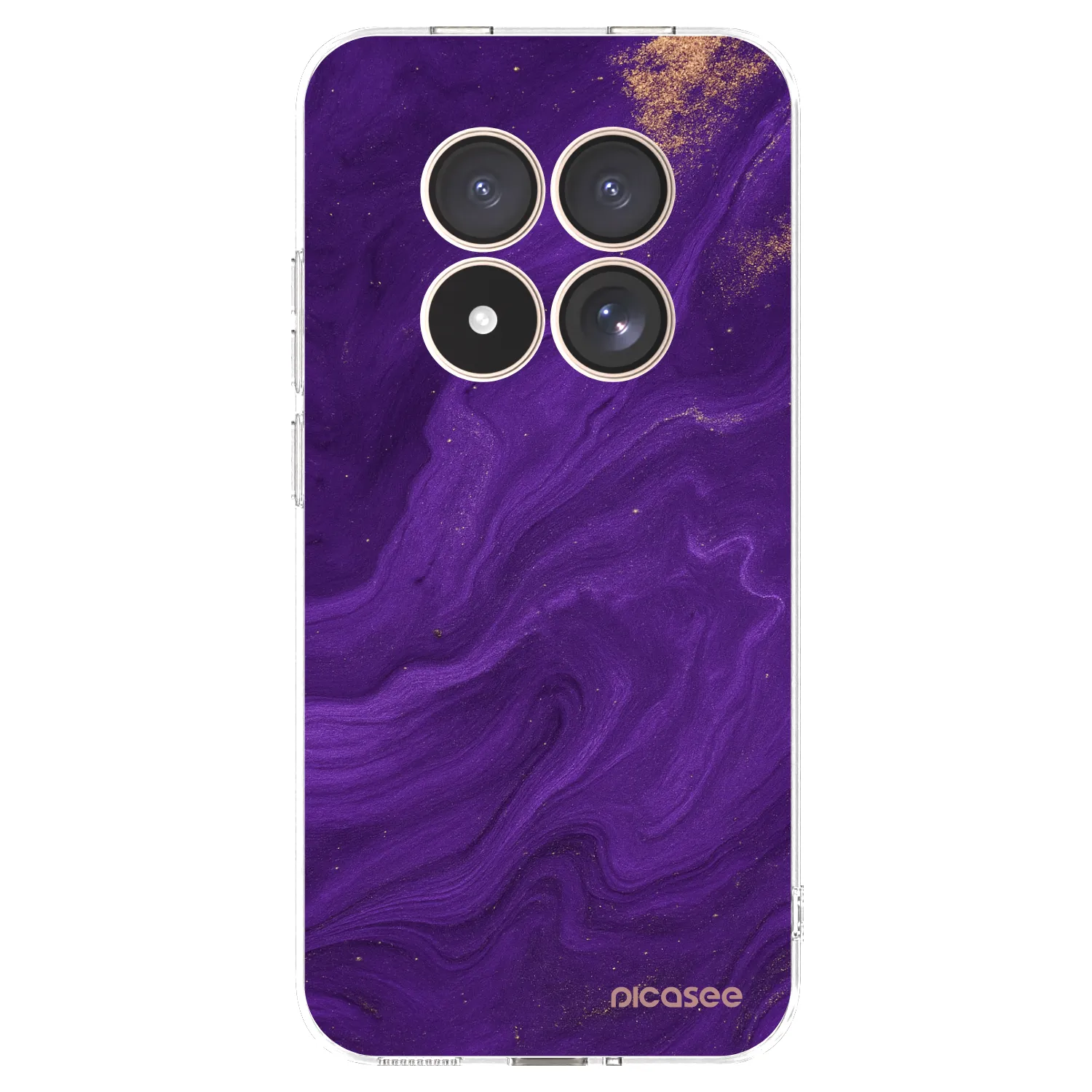 Picasee silikónový prehľadný obal pre Xiaomi Redmi Note 15 Pro 4G - Purple