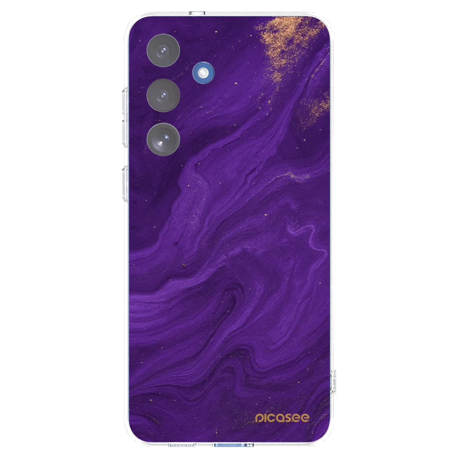 Picasee silikónový prehľadný obal pre Samsung Galaxy S25 FE 5G - Purple