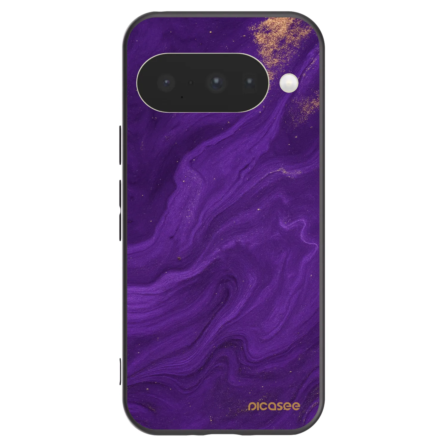 Picasee silikónový čierny obal pre Google Pixel 10 - Purple