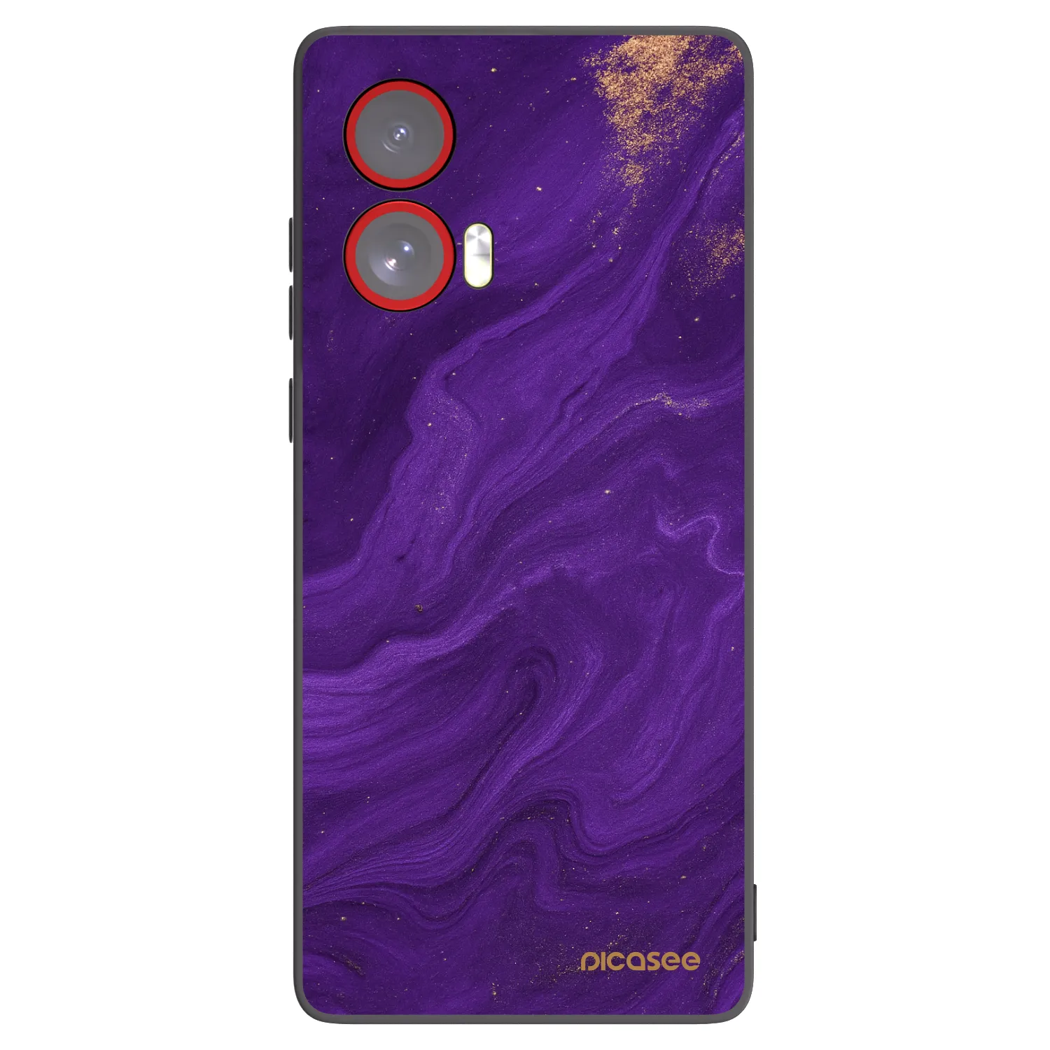 Picasee silikónový čierny obal pre Motorola Edge 50 Fusion - Purple