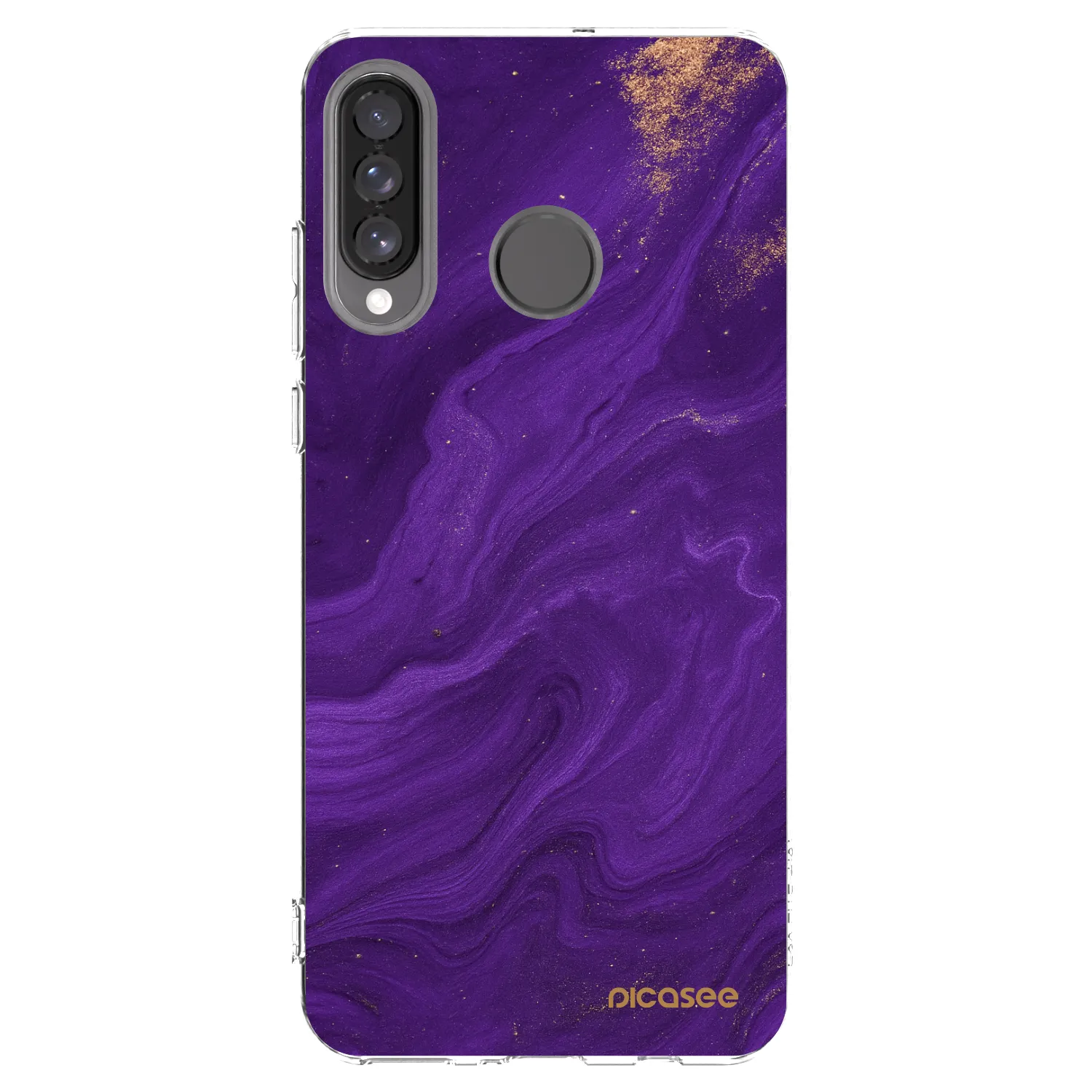 Picasee silikónový prehľadný obal pre Huawei P30 Lite - Purple