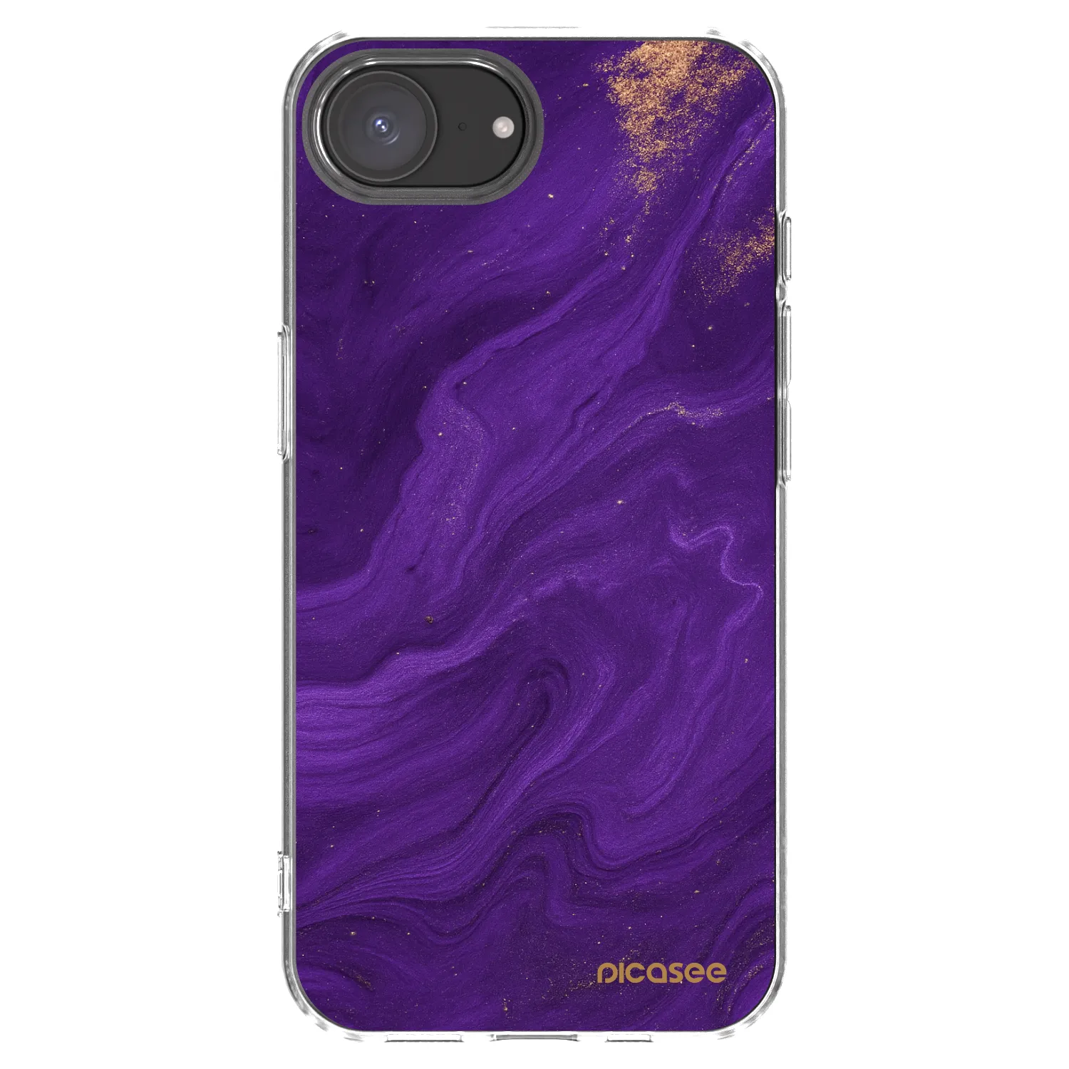 Picasee silikónový prehľadný obal pre Apple iPhone 17e - Purple