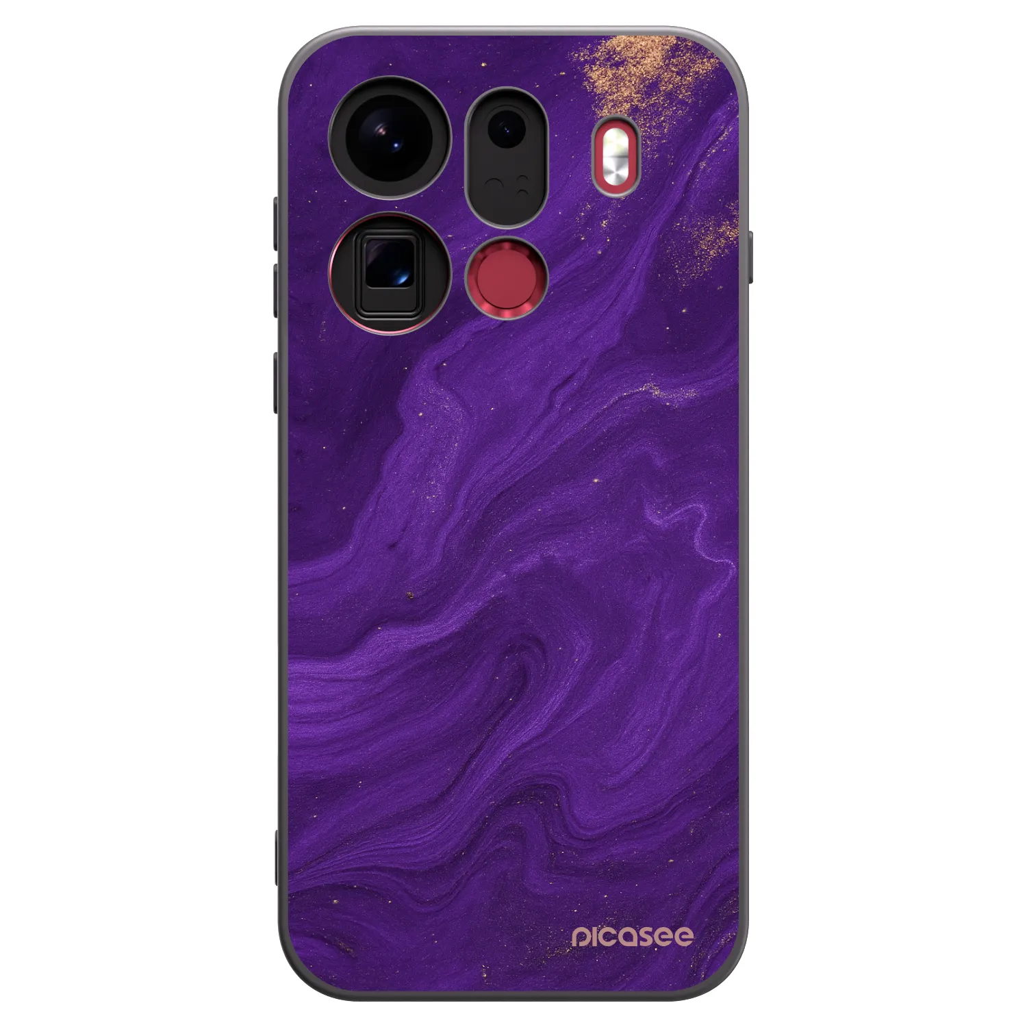 Picasee silikónový čierny obal pre OPPO Find X9 Pro - Purple