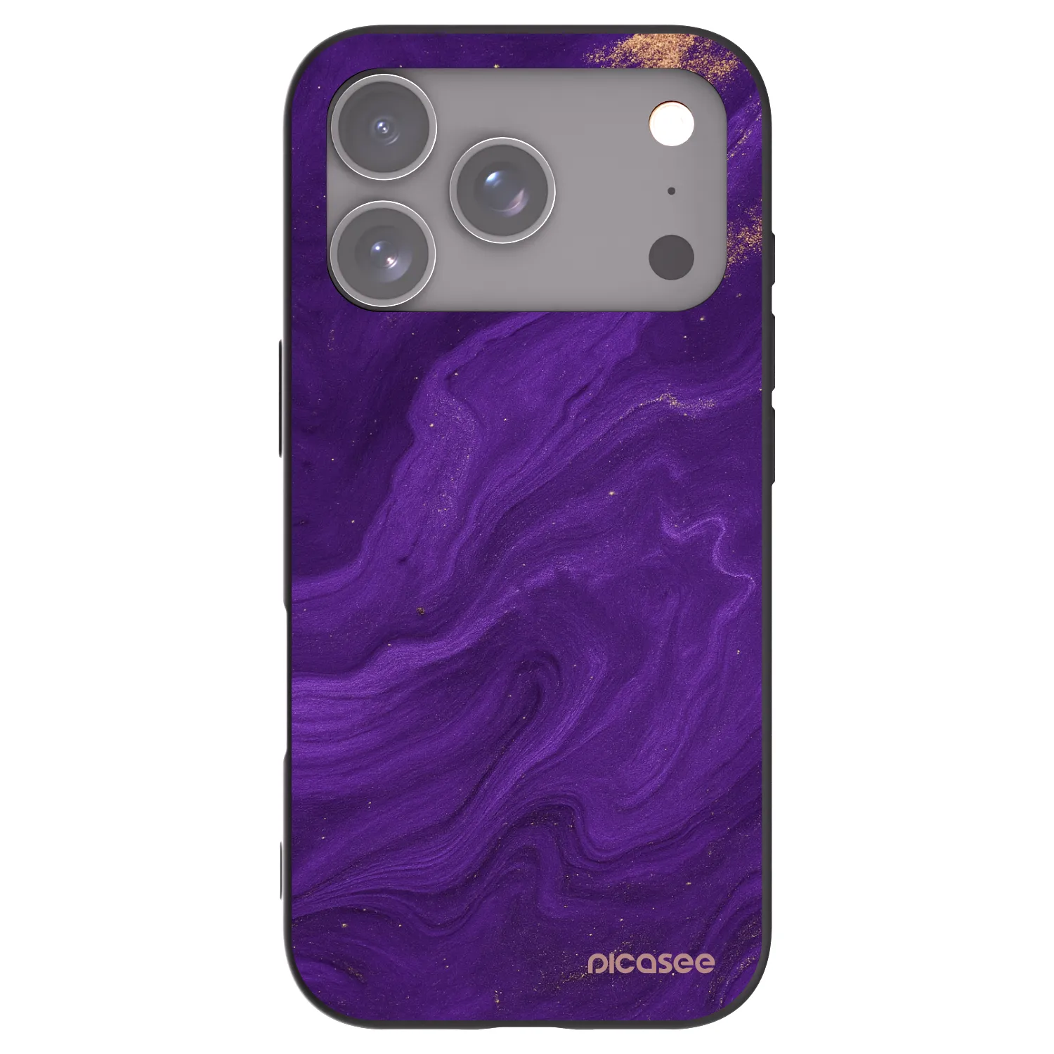 Picasee silikónový čierny obal pre Apple iPhone 18 Pro - Purple