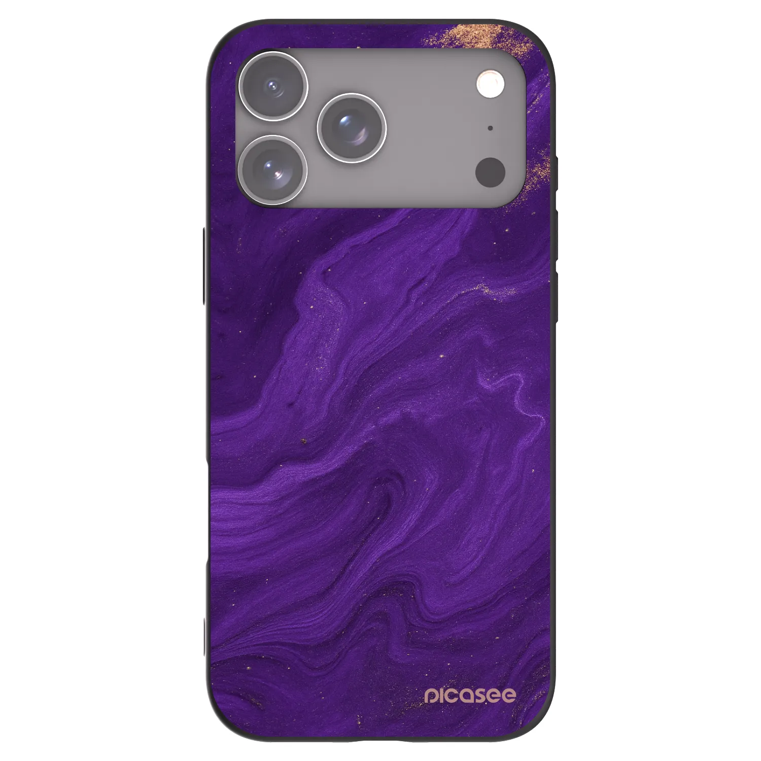 Picasee silikónový čierny obal pre Apple iPhone 18 Pro Max - Purple