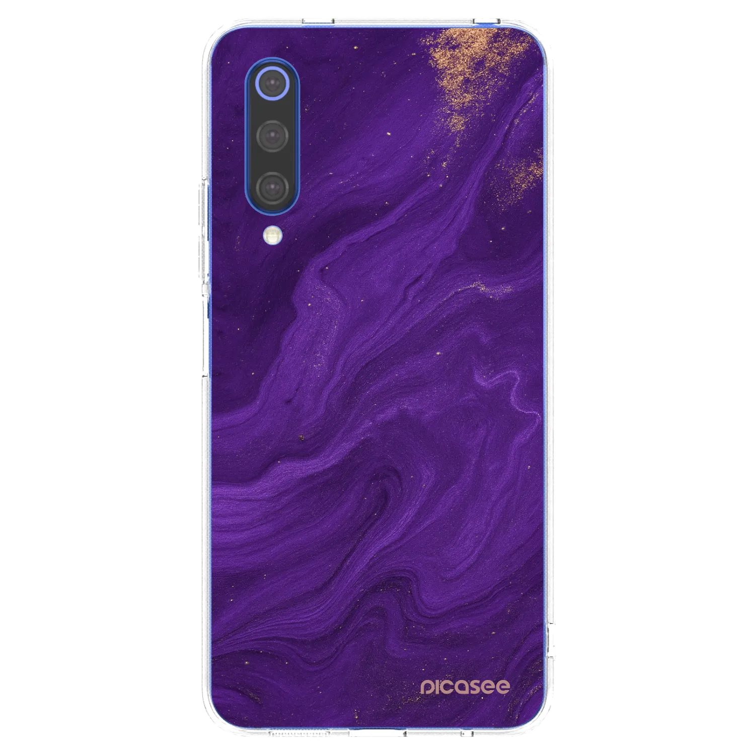 Picasee silikónový prehľadný obal pre Xiaomi Mi 9 SE - Purple