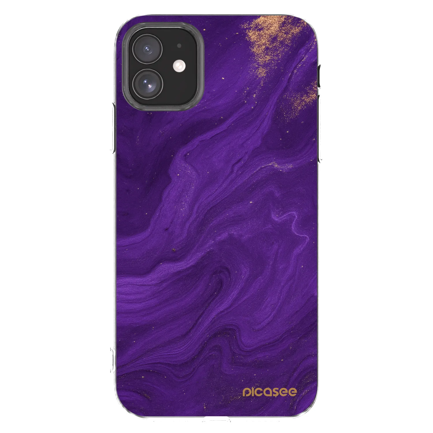Picasee silikónový prehľadný obal pre Apple iPhone 11 - Purple
