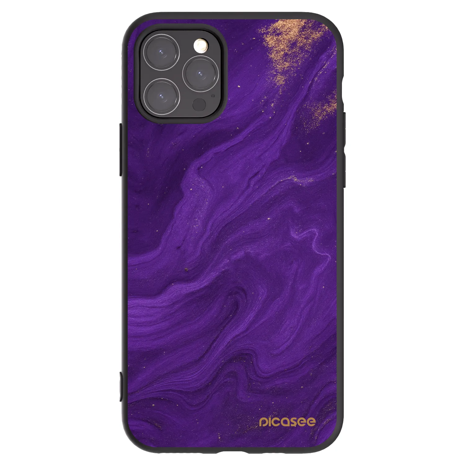 Picasee silikónový čierny obal pre Apple iPhone 11 Pro - Purple