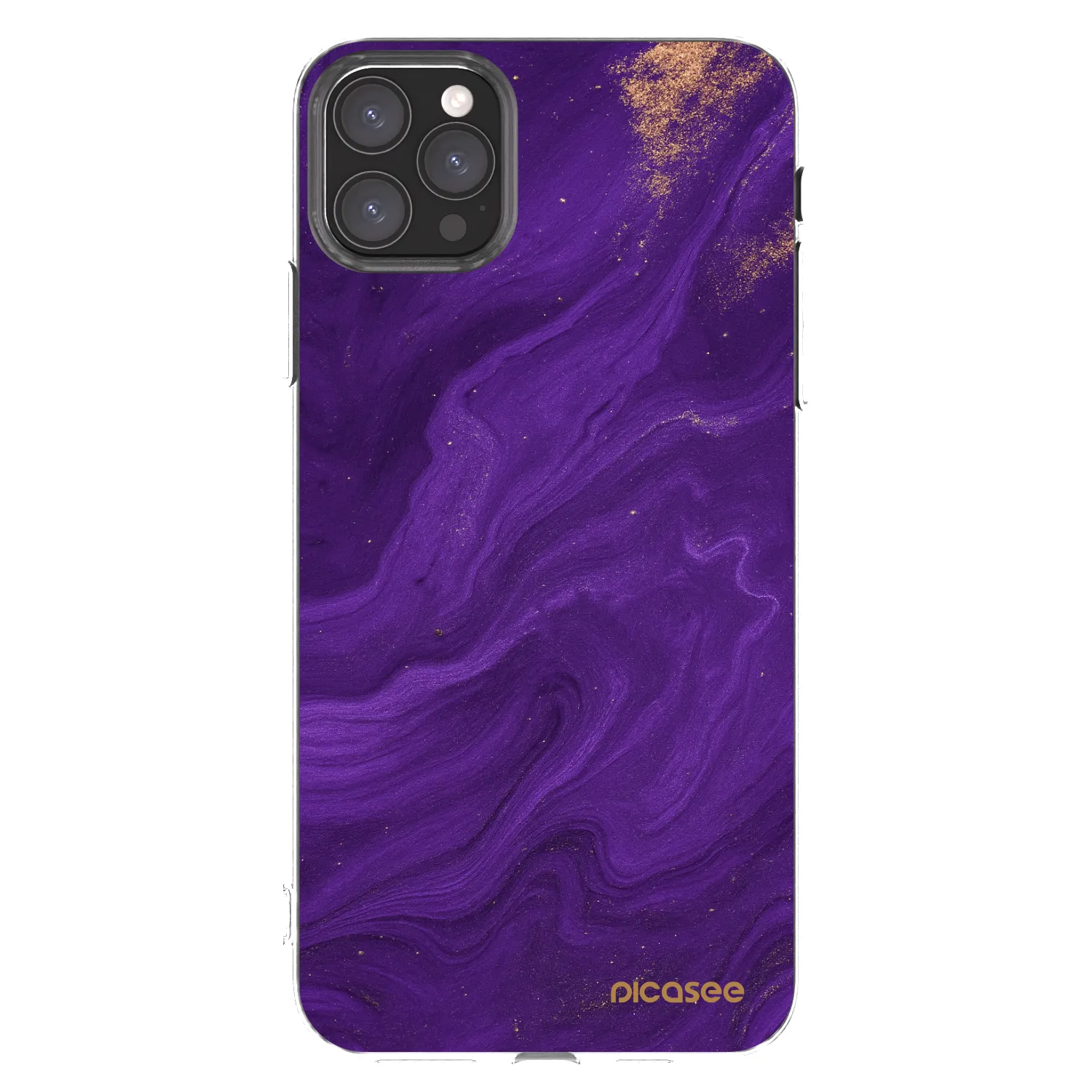 Picasee silikónový prehľadný obal pre Apple iPhone 11 Pro Max - Purple
