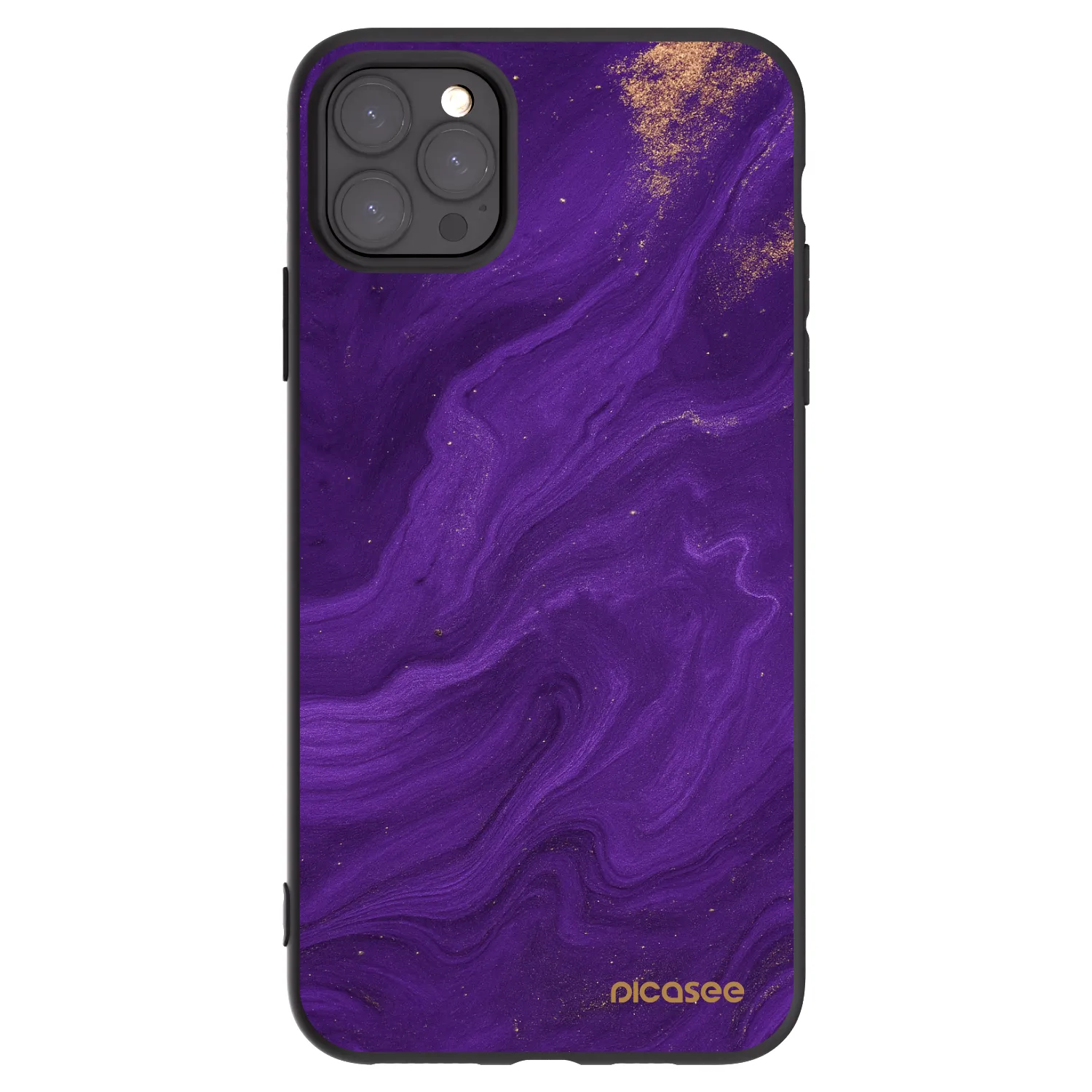 Picasee silikónový čierny obal pre Apple iPhone 11 Pro Max - Purple