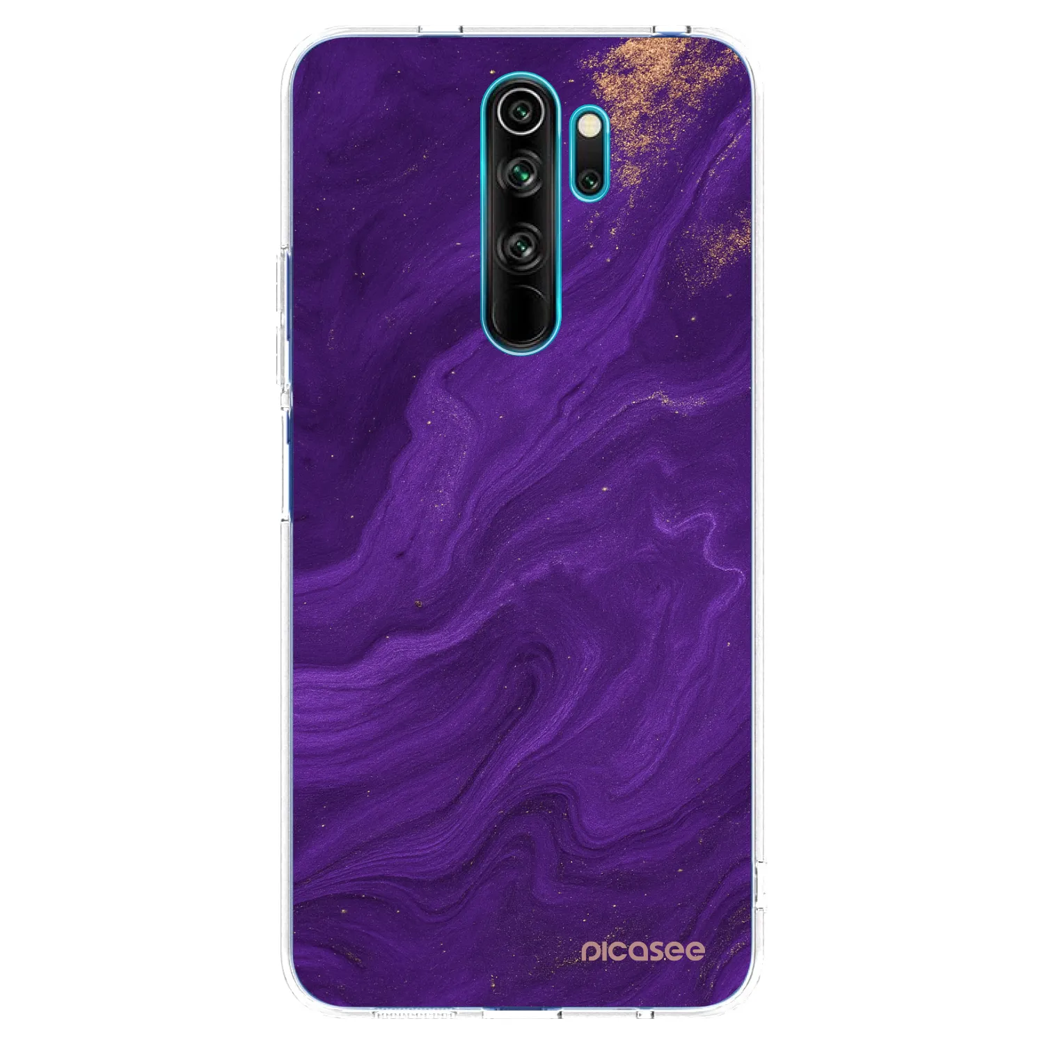 Picasee silikónový prehľadný obal pre Xiaomi Redmi Note 8 Pro - Purple