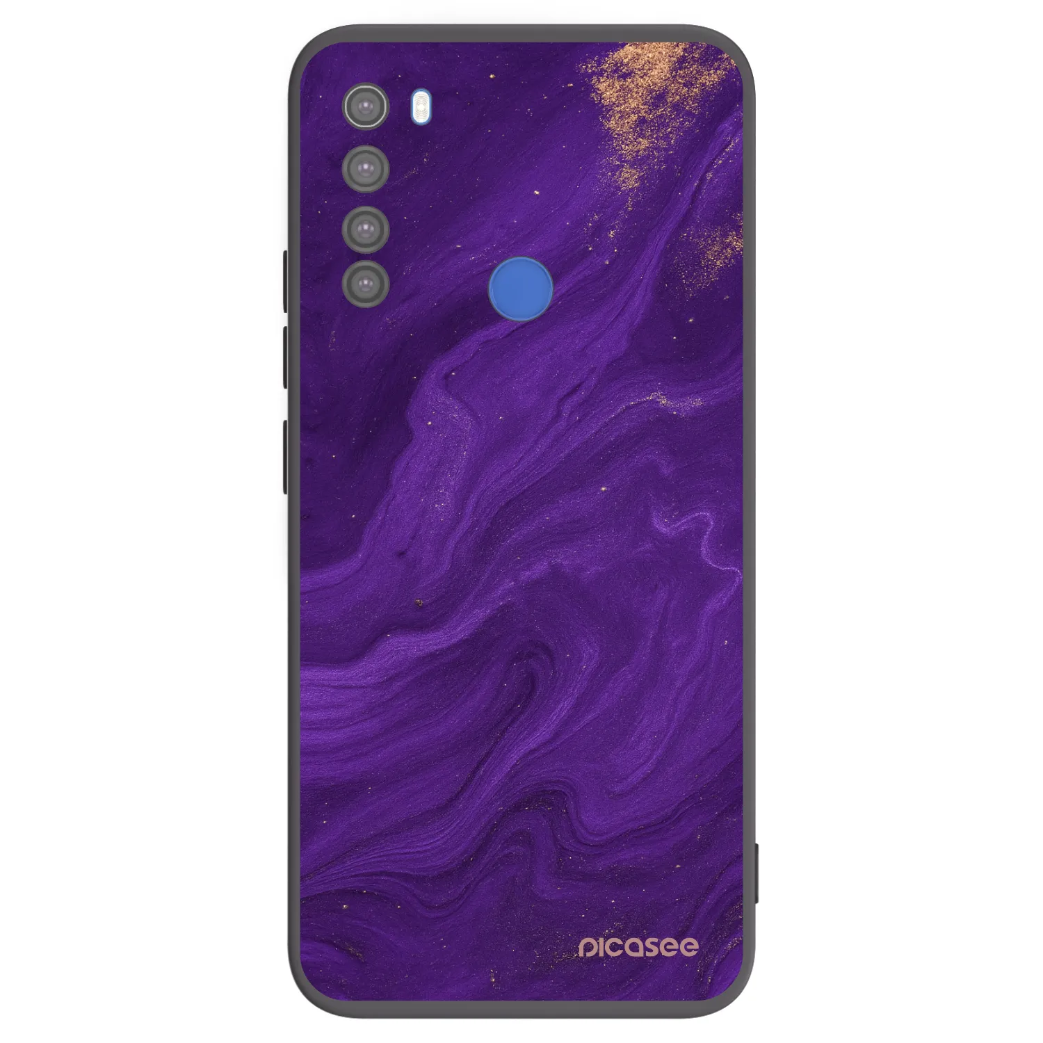 Picasee silikónový čierny obal pre Xiaomi Redmi Note 8T - Purple