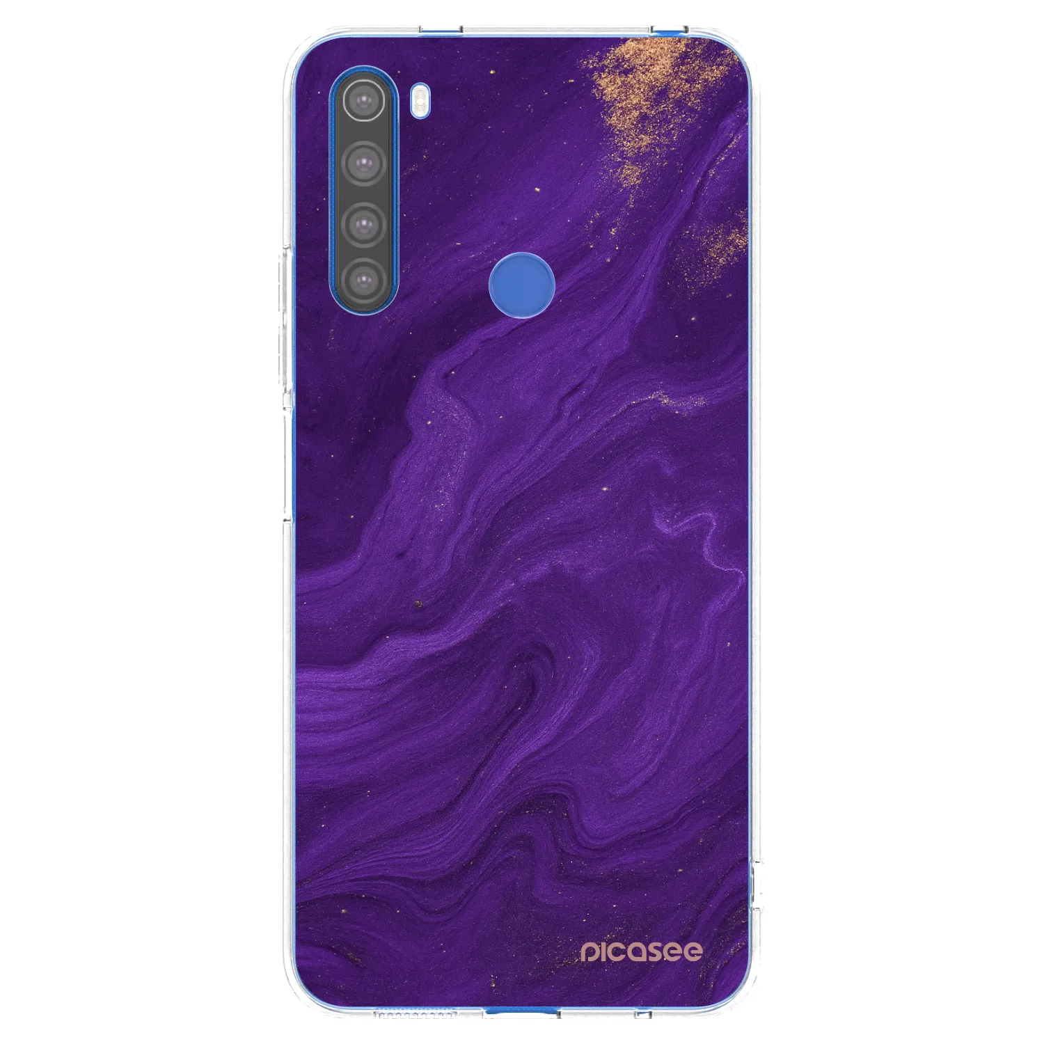 Picasee silikónový prehľadný obal pre Xiaomi Redmi Note 8T - Purple