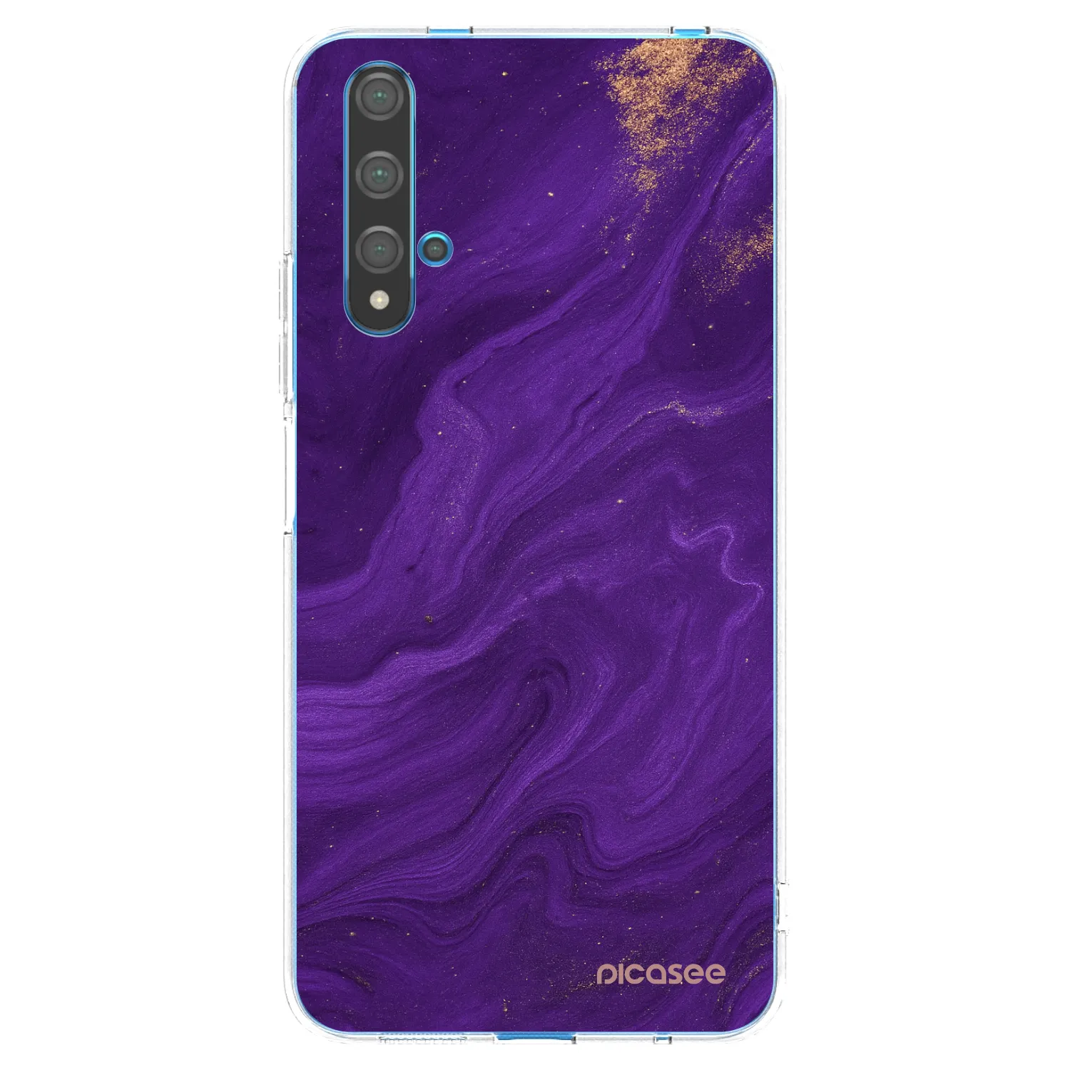 Picasee silikónový prehľadný obal pre Huawei Nova 5T - Purple