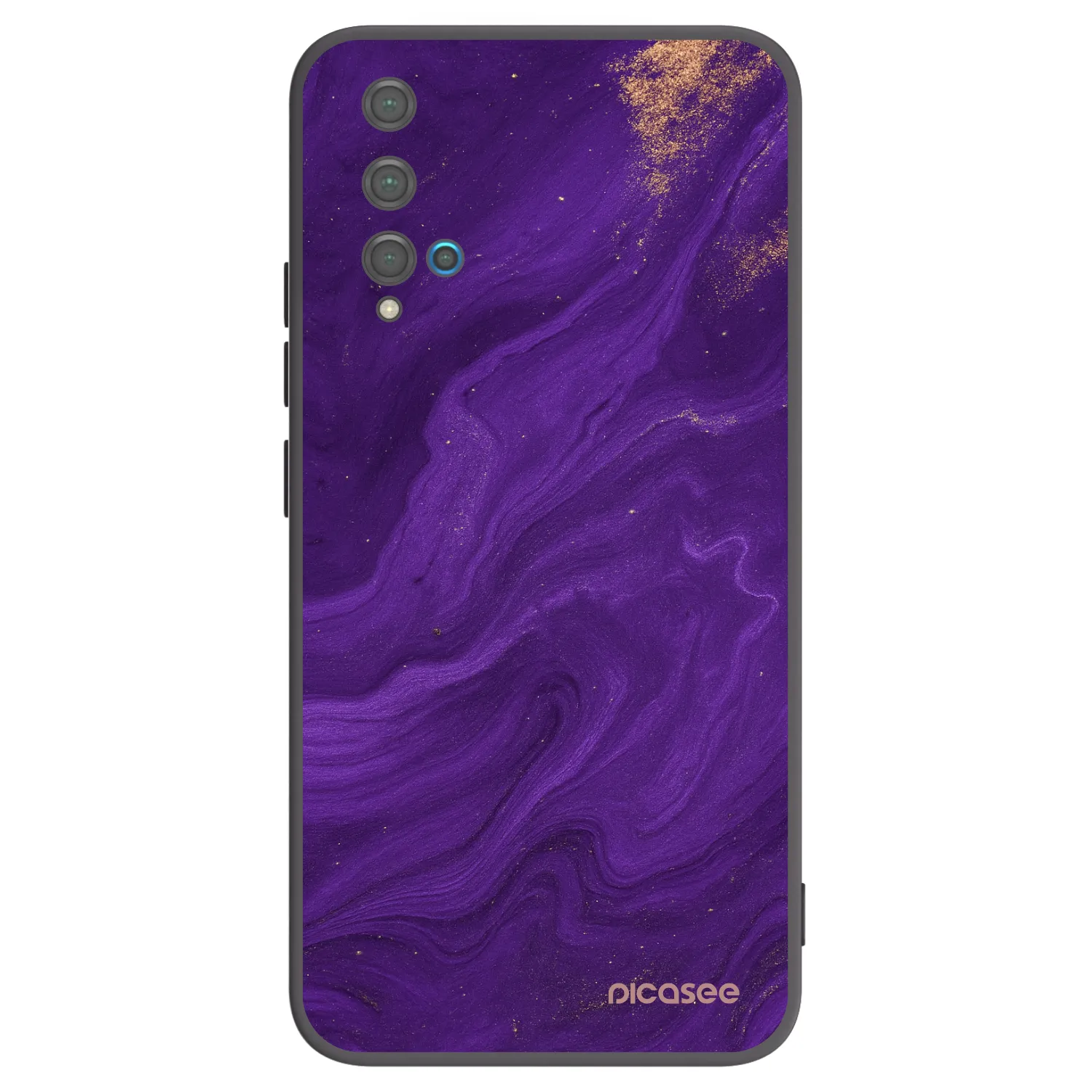 Picasee silikónový čierny obal pre Huawei Nova 5T - Purple