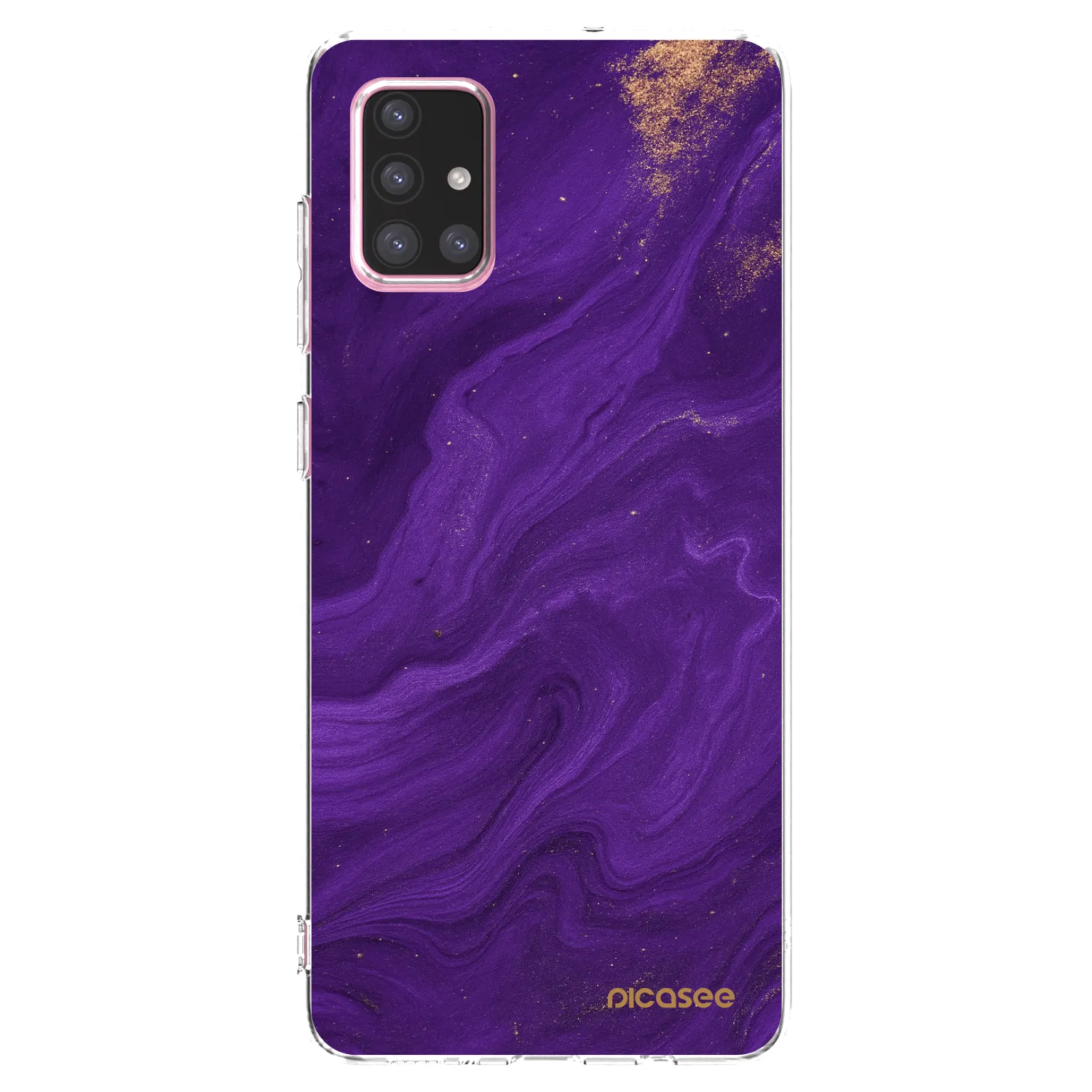 Picasee silikónový prehľadný obal pre Samsung Galaxy A71 A715F - Purple