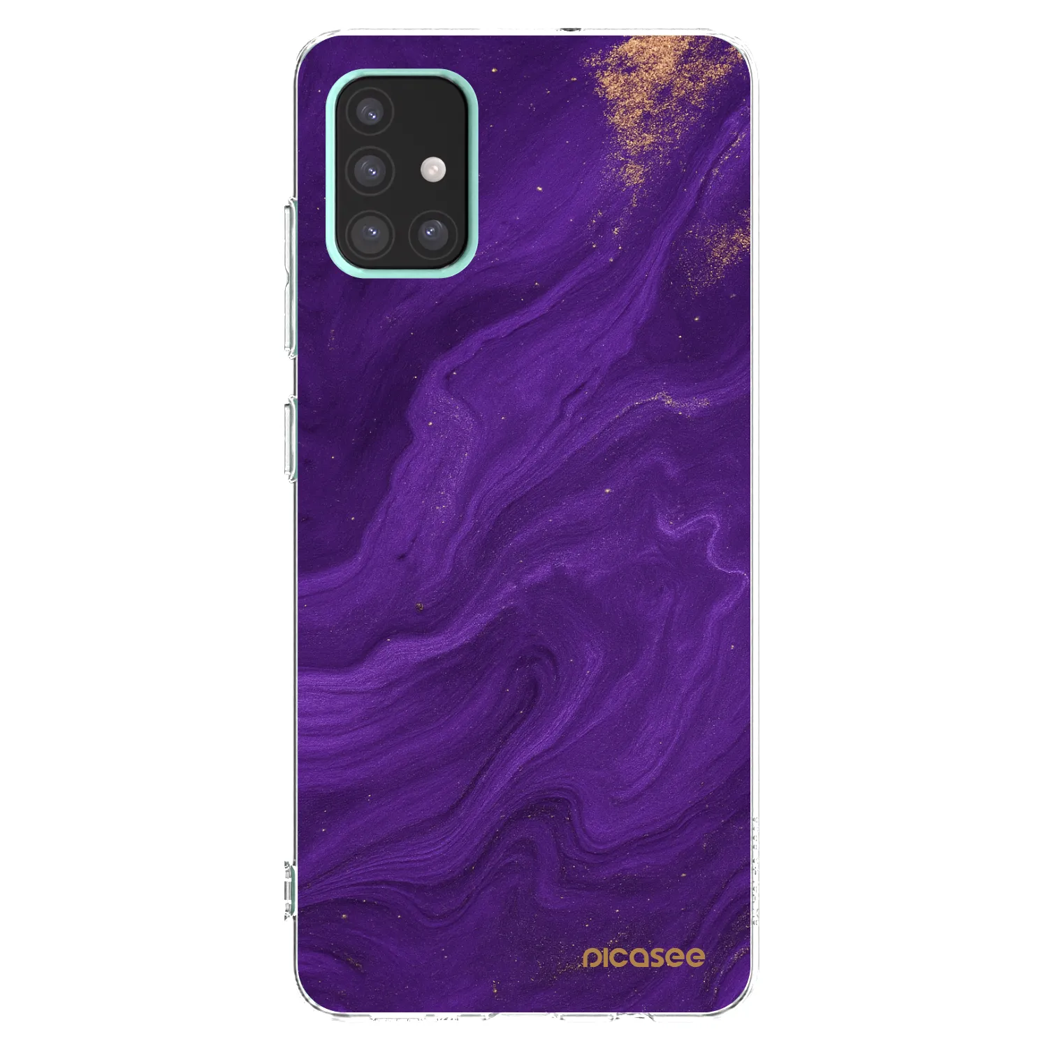 Picasee silikónový prehľadný obal pre Samsung Galaxy A51 A515F - Purple