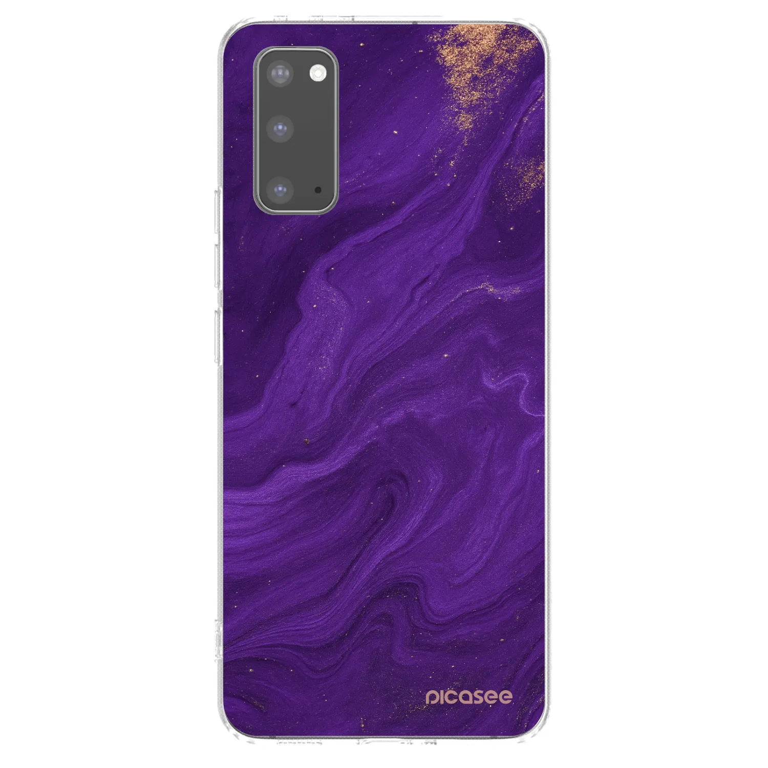Picasee silikónový prehľadný obal pre Samsung Galaxy S20 G980F - Purple