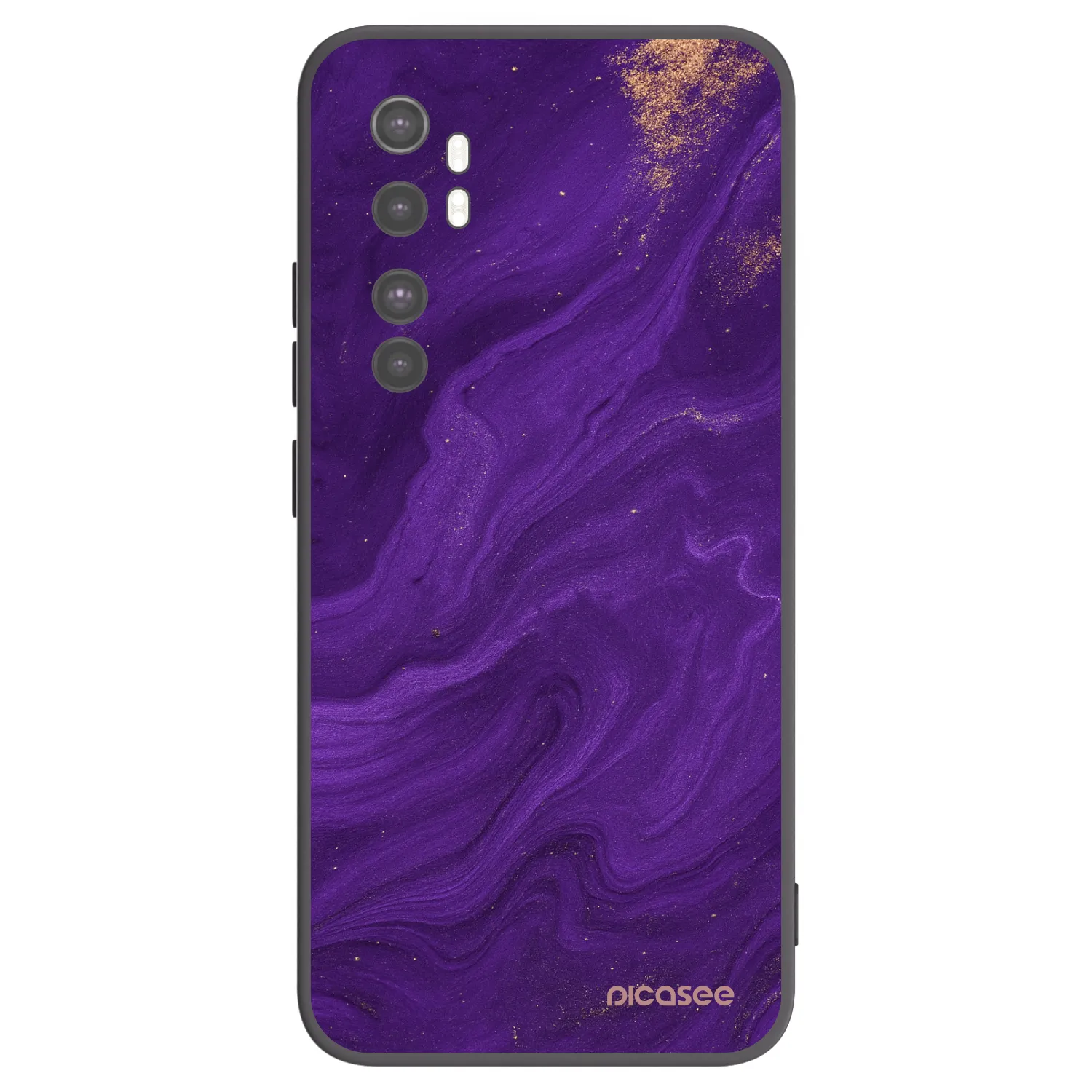 Picasee silikónový čierny obal pre Xiaomi Mi Note 10 Lite - Purple