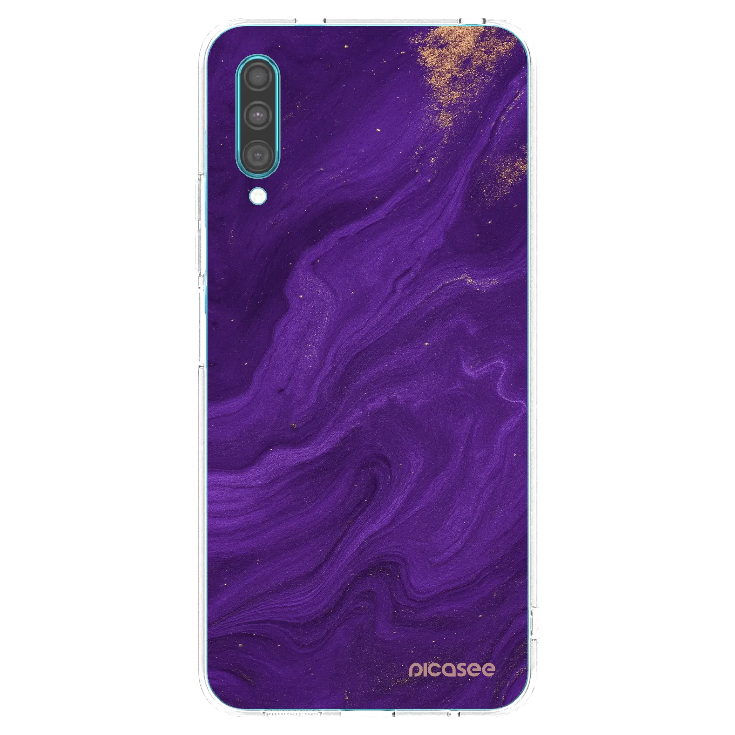 Picasee silikónový prehľadný obal pre Samsung Galaxy A30s A307F - Purple
