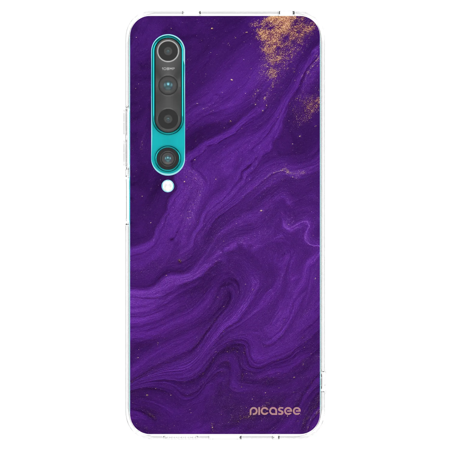 Picasee silikónový prehľadný obal pre Xiaomi Mi 10 - Purple