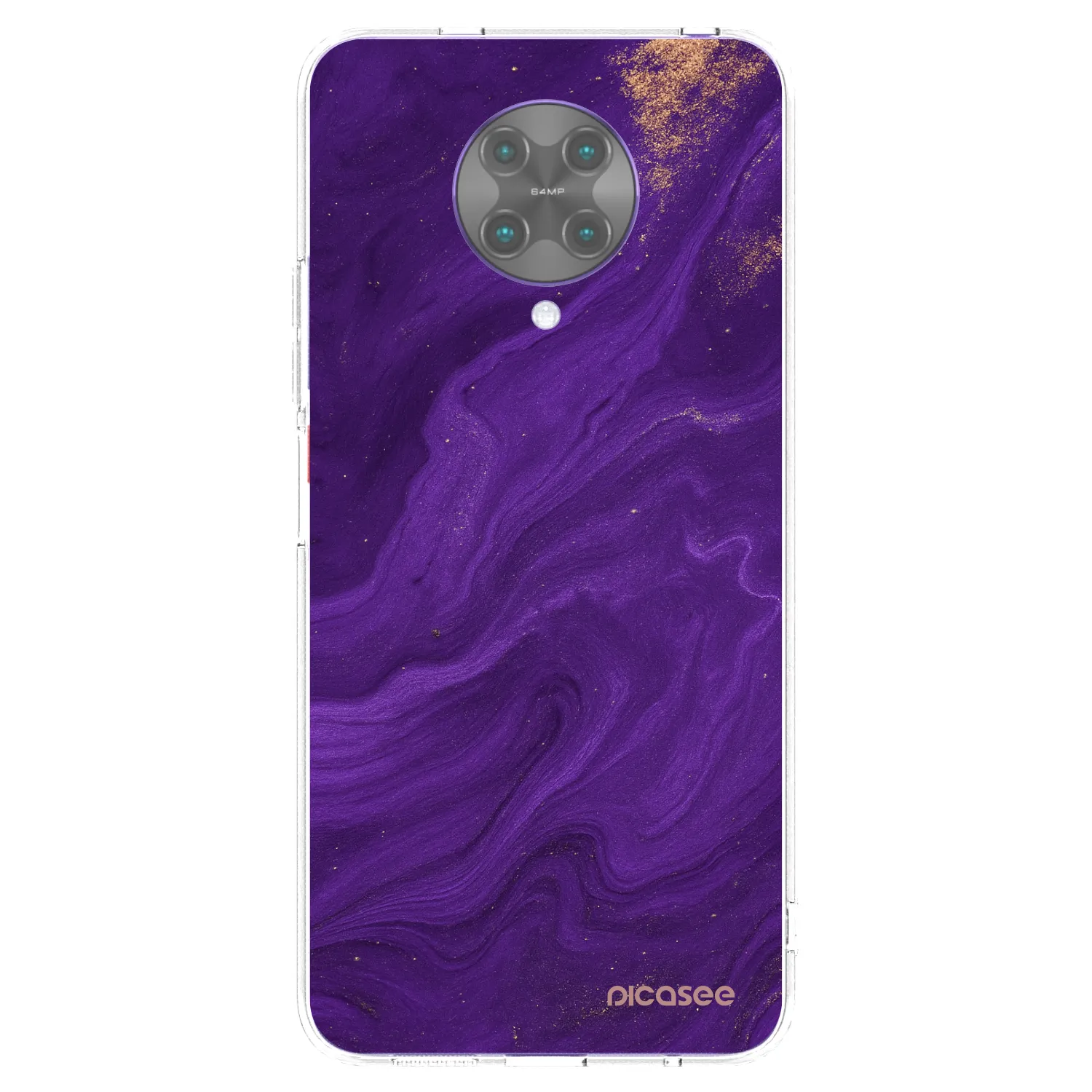 Picasee silikónový prehľadný obal pre Xiaomi Poco F2 Pro - Purple