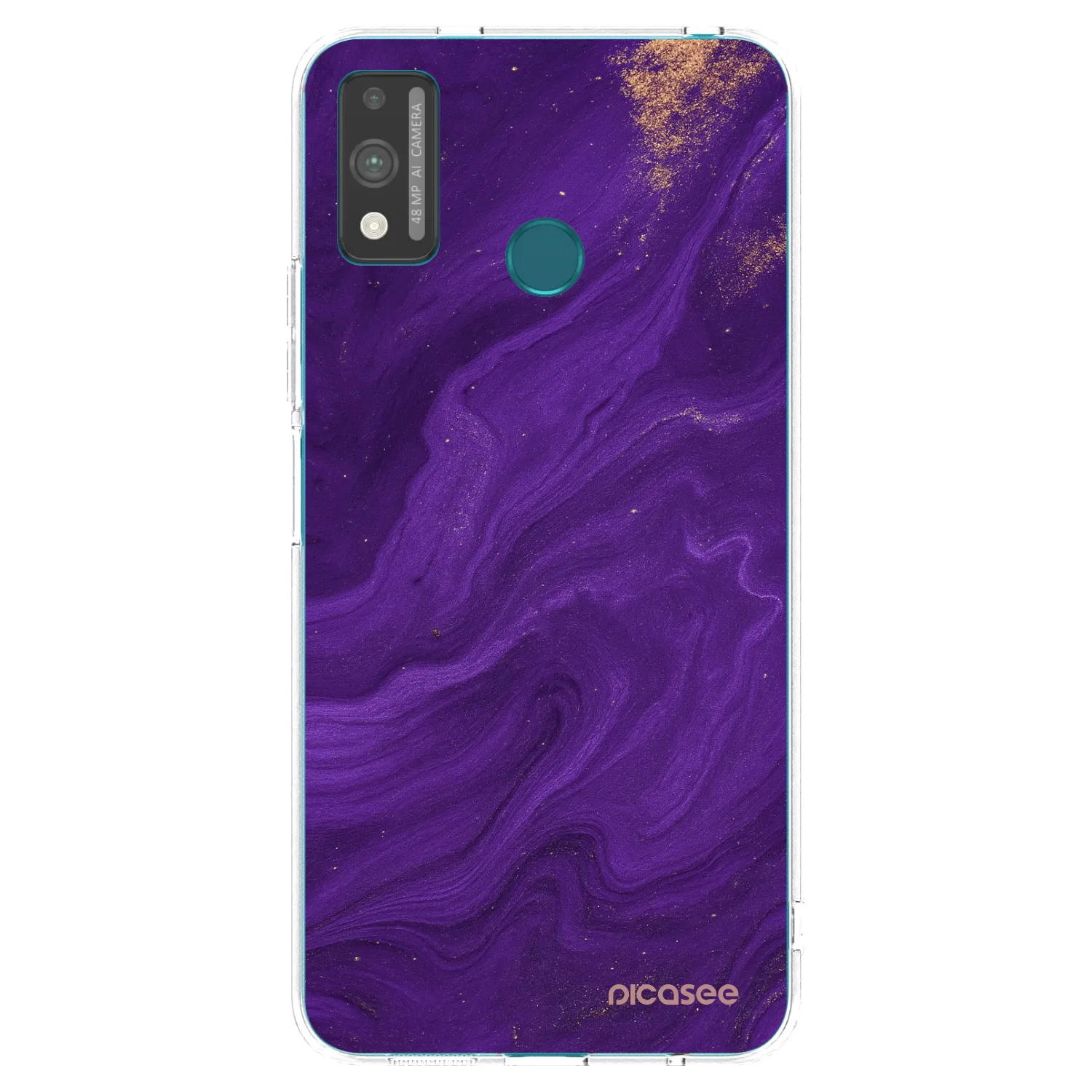 Picasee silikónový prehľadný obal pre Honor 9X Lite - Purple
