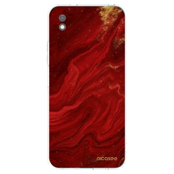 Picasee silikónový čierny obal pre Xiaomi Redmi 9A - Red