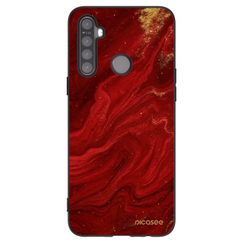 Picasee silikónový čierny obal pre Realme 6i - Red