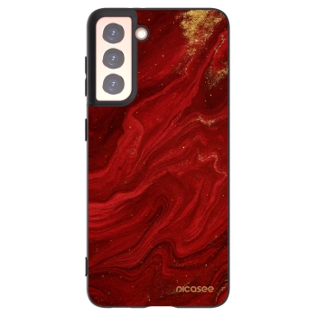 Picasee silikónový čierny obal pre Samsung Galaxy S21 5G G991B - Red