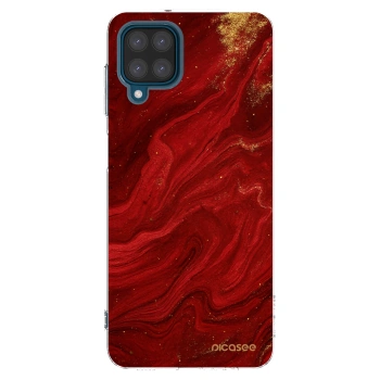 Picasee silikónový prehľadný obal pre Samsung Galaxy A12 A125F - Red