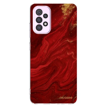Picasee silikónový prehľadný obal pre Samsung Galaxy A32 5G A326B - Red
