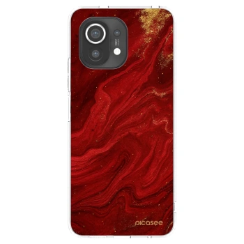 Picasee silikónový prehľadný obal pre Xiaomi Mi 11 - Red