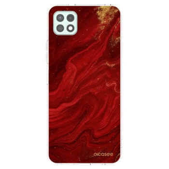 Picasee silikónový prehľadný obal pre Samsung Galaxy A22 A226B 5G - Red
