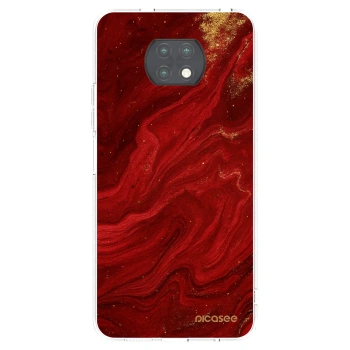Picasee silikónový prehľadný obal pre Xiaomi Redmi Note 9T - Red