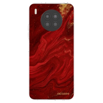 Picasee silikónový prehľadný obal pre Huawei Nova 8i - Red
