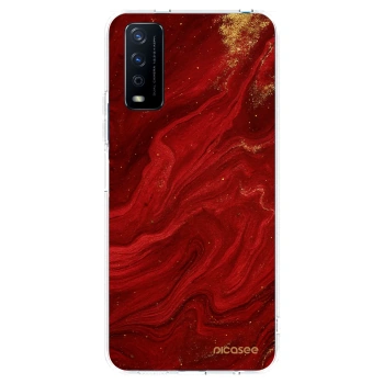 Picasee silikónový prehľadný obal pre Vivo Y11s - Red