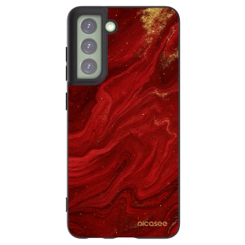 Picasee silikónový čierny obal pre Samsung Galaxy S21 FE 5G - Red