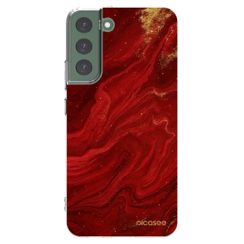 Picasee silikónový prehľadný obal pre Samsung Galaxy S22+ 5G - Red