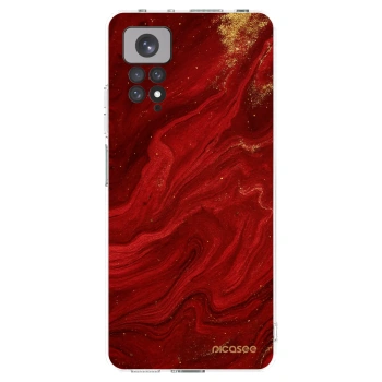 Picasee silikónový prehľadný obal pre Xiaomi Redmi Note 11 - Red