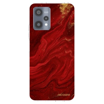 Picasee silikónový prehľadný obal pre Realme 9 Pro 5G - Red