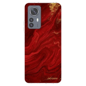 Picasee silikónový prehľadný obal pre Xiaomi 12 Pro - Red
