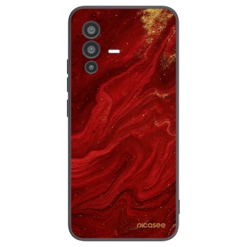 Picasee silikónový čierny obal pre Vivo V23 5G - Red