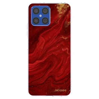 Picasee silikónový prehľadný obal pre Honor X8 4G - Red