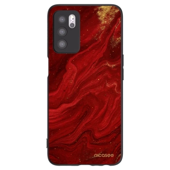 Picasee silikónový čierny obal pre OPPO A16s - Red
