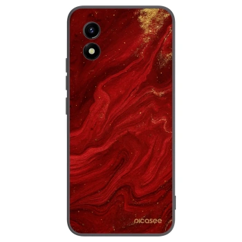 Picasee silikónový čierny obal pre Vivo Y01 - Red