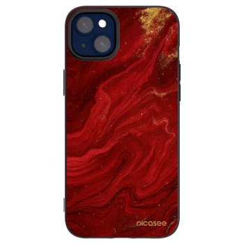 Picasee silikónový čierny obal pre Apple iPhone 14 Plus - Red