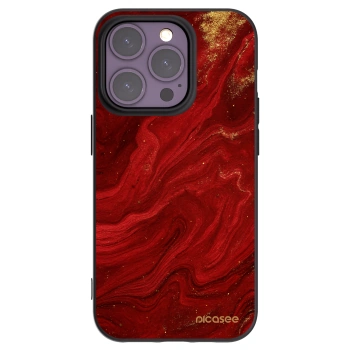 Picasee silikónový čierny obal pre Apple iPhone 14 Pro - Red